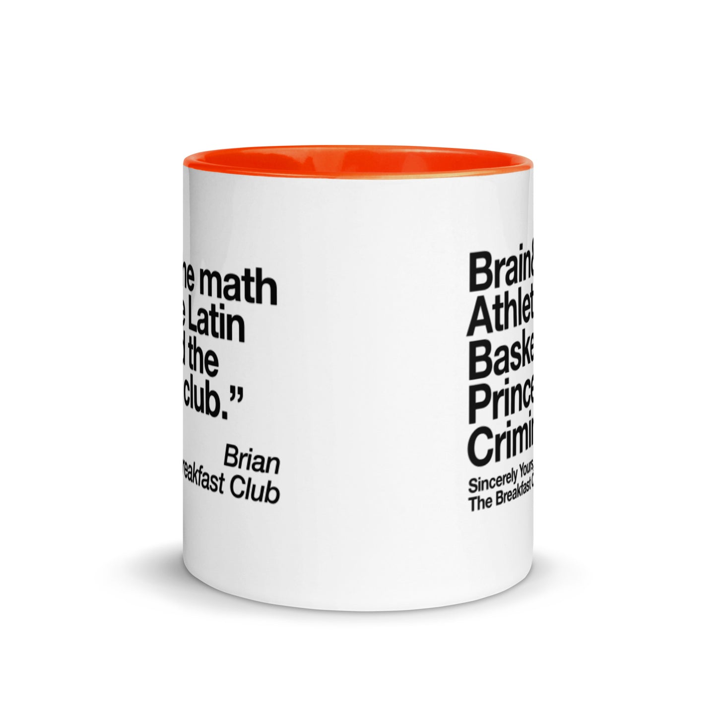 The Breakfast Club Math Club Mug with Color Inside