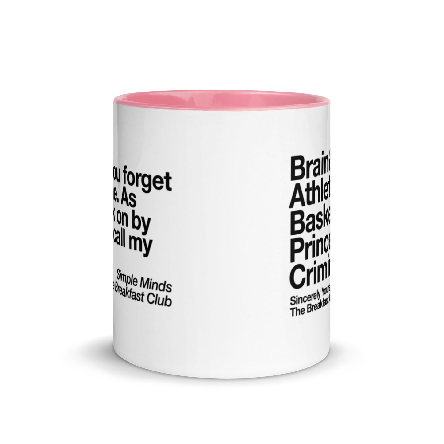 The Breakfast Club Don't You Forget About Me Mug with Color Inside