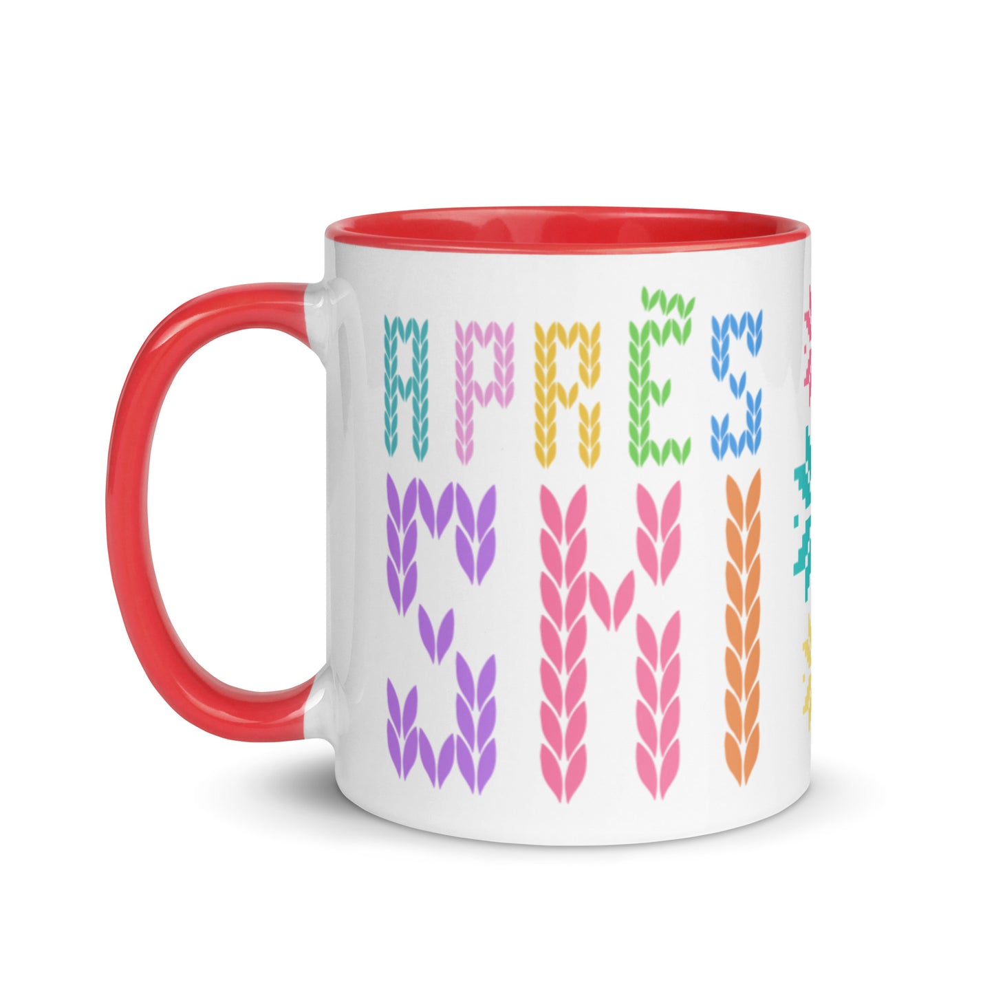 Après Ski Stitch Mug with Color Inside