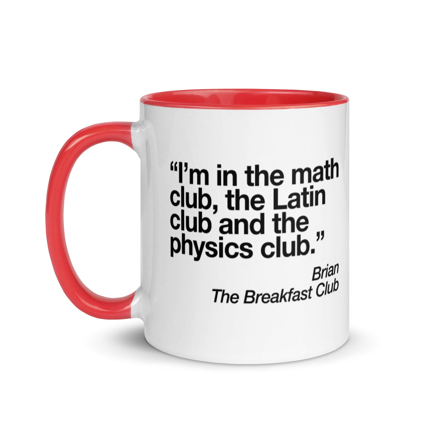The Breakfast Club Math Club Mug with Color Inside