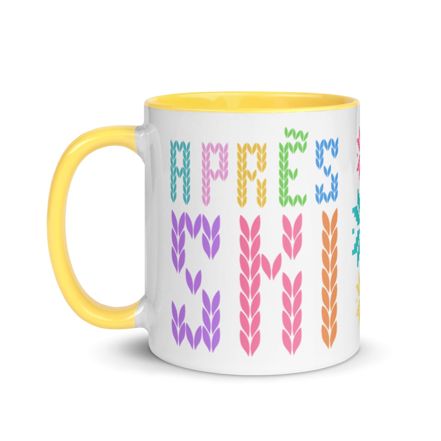 Après Ski Stitch Mug with Color Inside