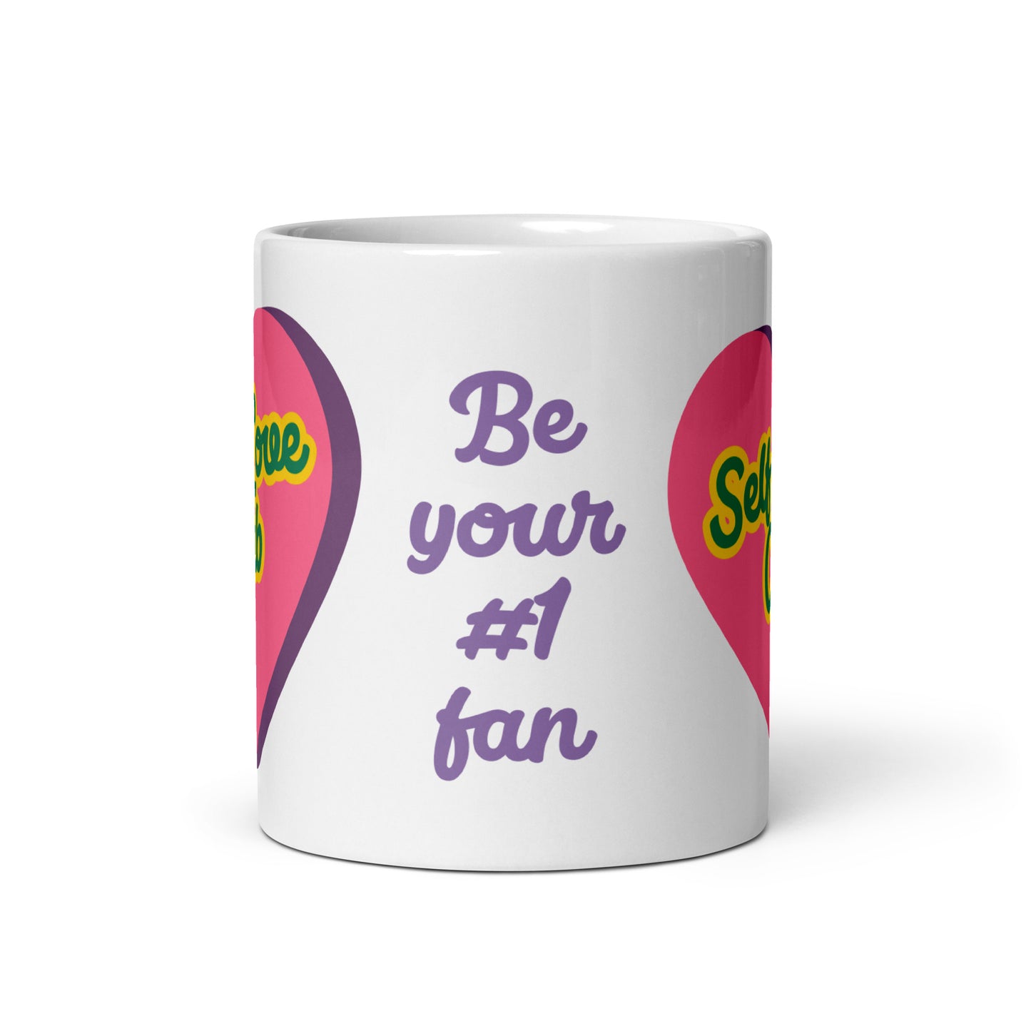 Self Love Club White glossy mug