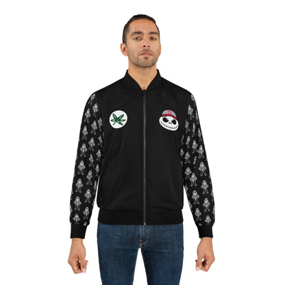 Brutus Buckeye King Jack Skellington Skull Men's Bomber Jacket (AOP)