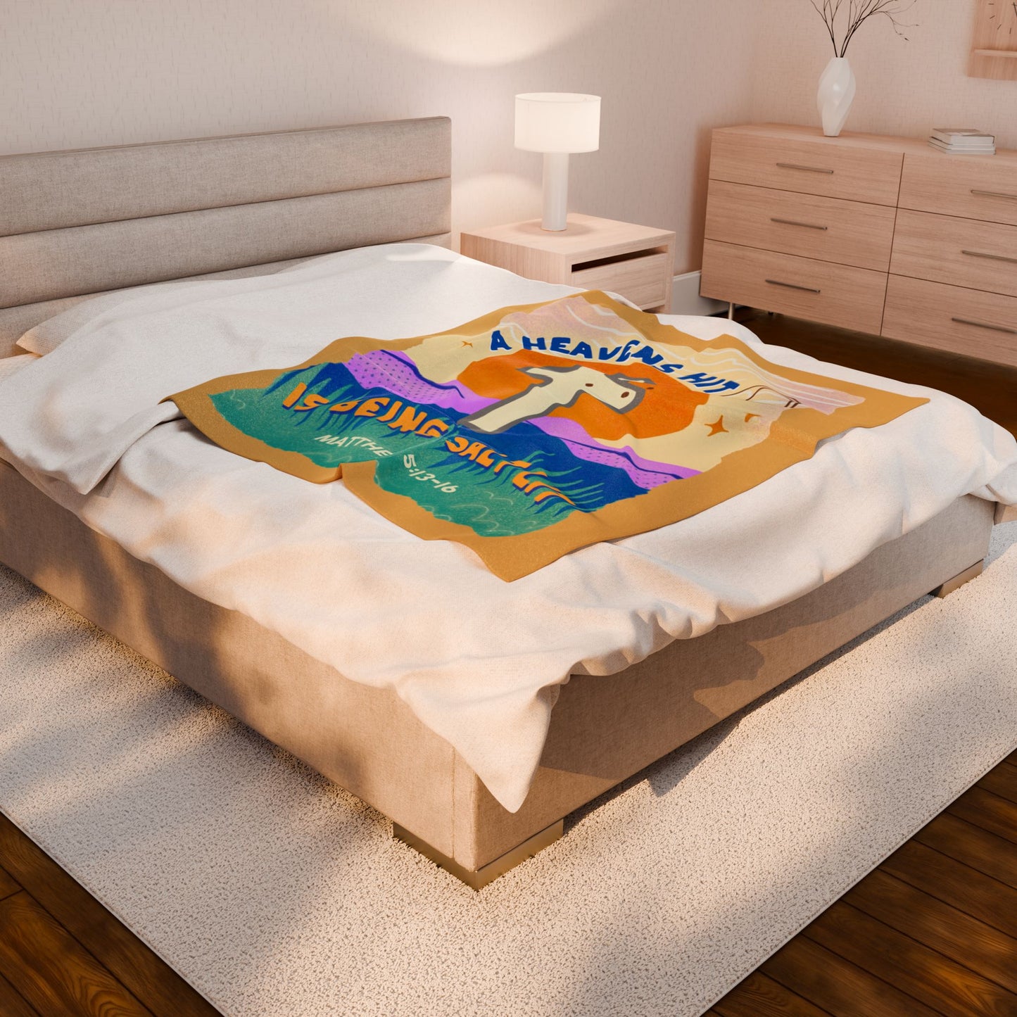 Salt Lit Velveteen Plush Blanket