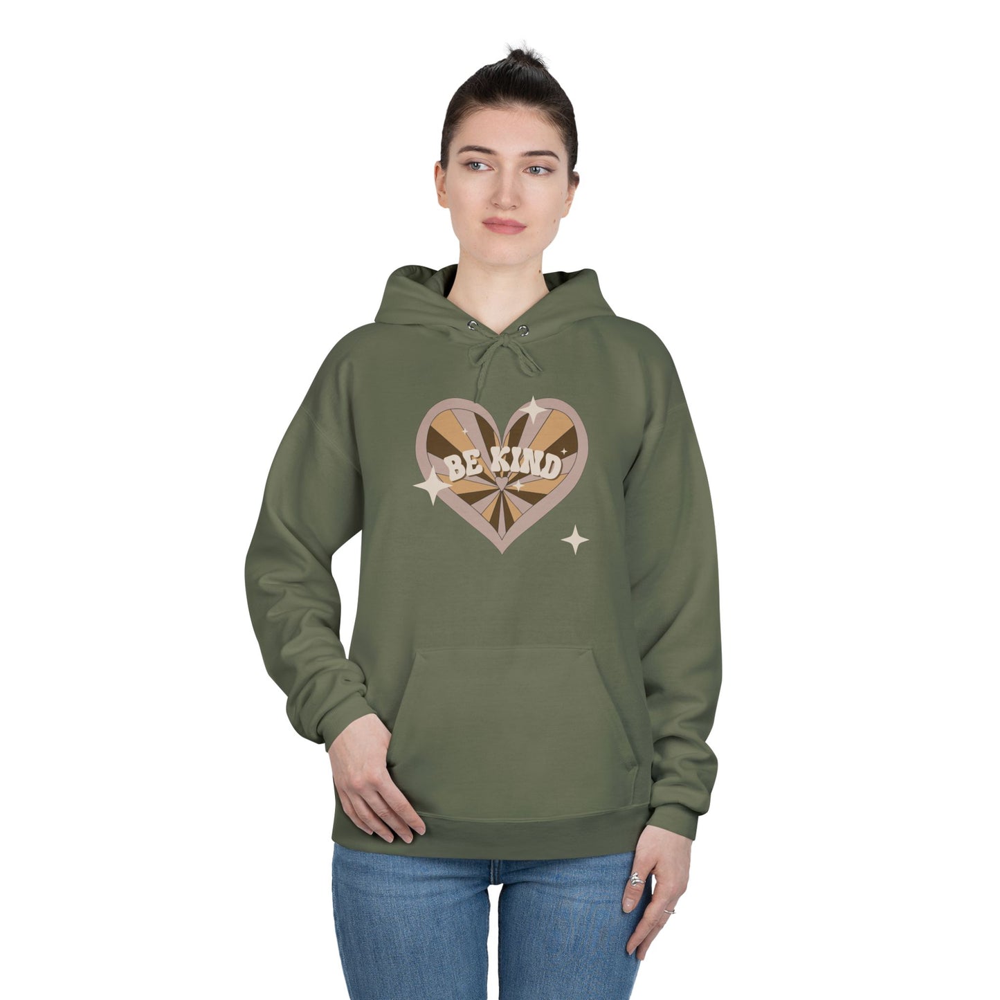 Be Kind Heart Unisex EcoSmart® Pullover Hoodie Sweatshirt