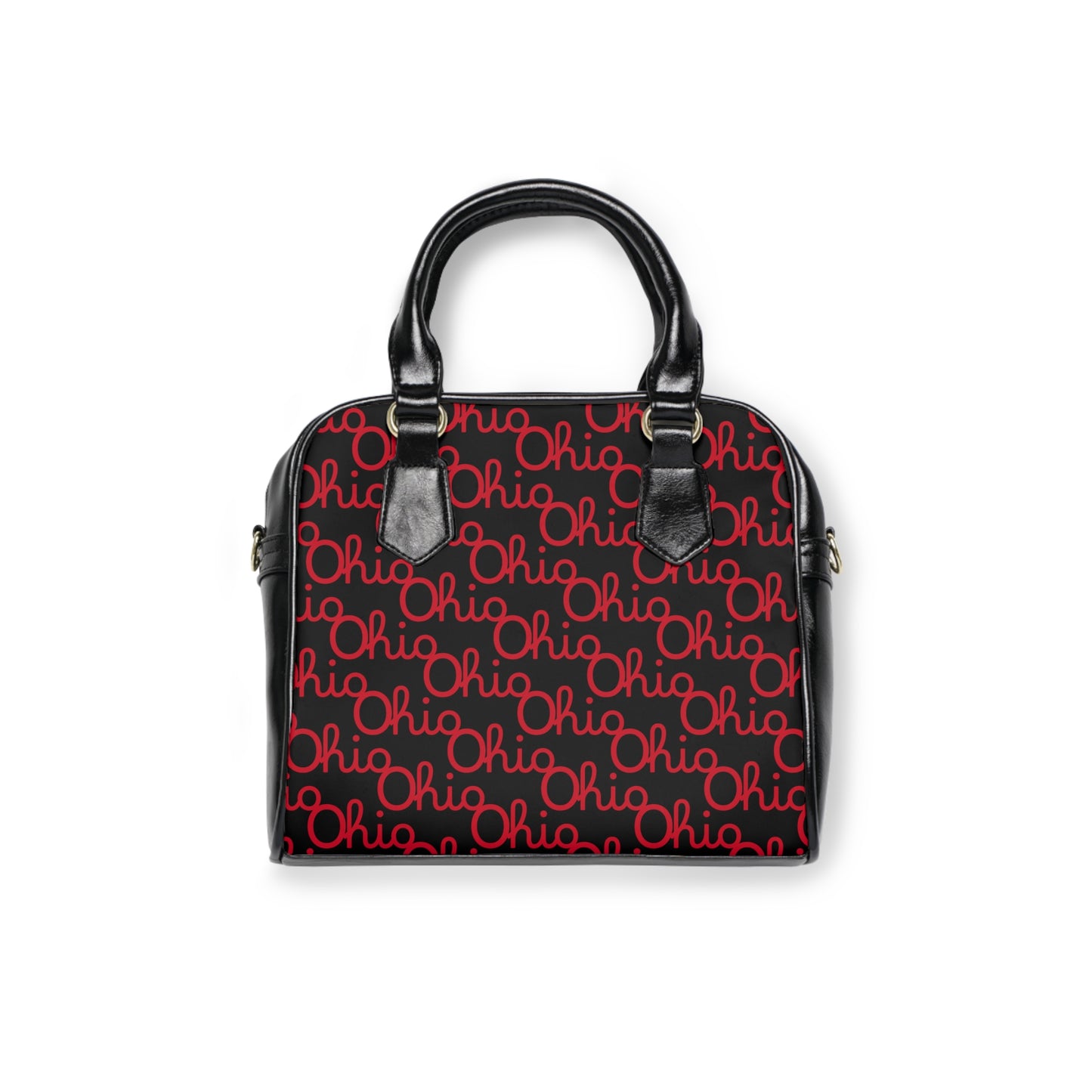 Script Ohio Buckeye Leaf Crossbody Handbag