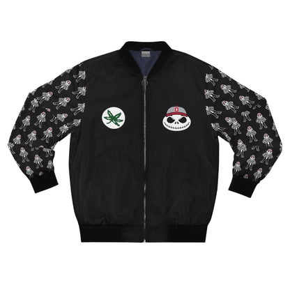 Brutus Buckeye King Jack Skellington Skull Men's Bomber Jacket (AOP)