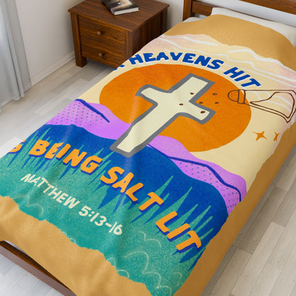 Salt Lit Velveteen Plush Blanket