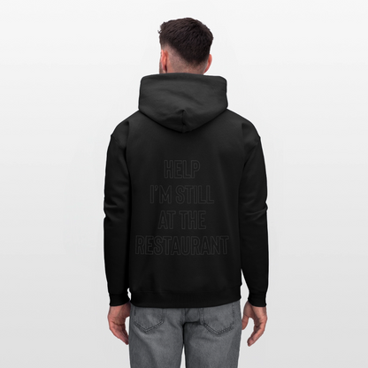 Help I’m Still at the Restaurant Men's Hoodie - black