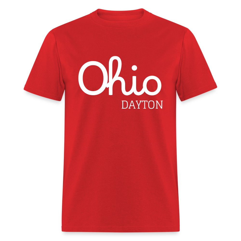 Dayton Script Ohio Unisex Classic T-Shirt - red