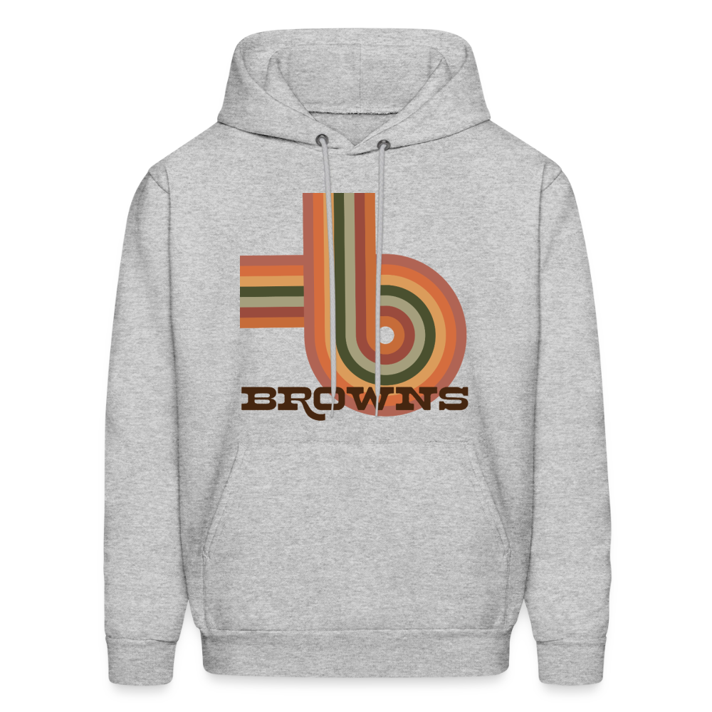 Browns Retro Men's Hoodie - heather gray
