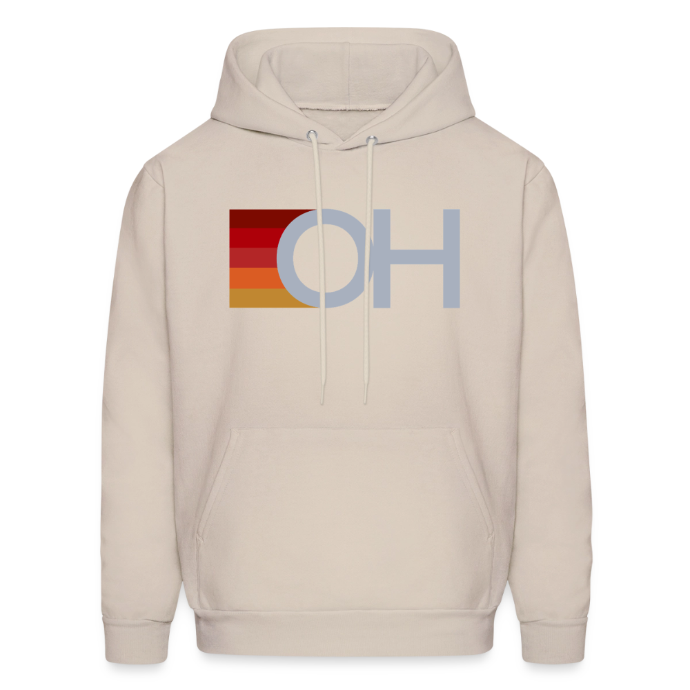 OH Rainbow Stripes Men's Hoodie - Sand