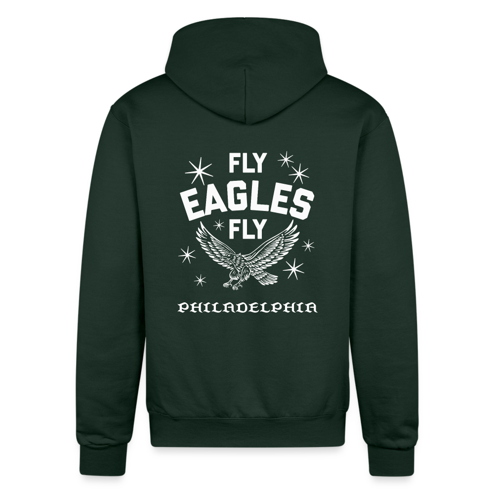 Fly Eagles Fly Champion Unisex Powerblend Hoodie - Dark Green