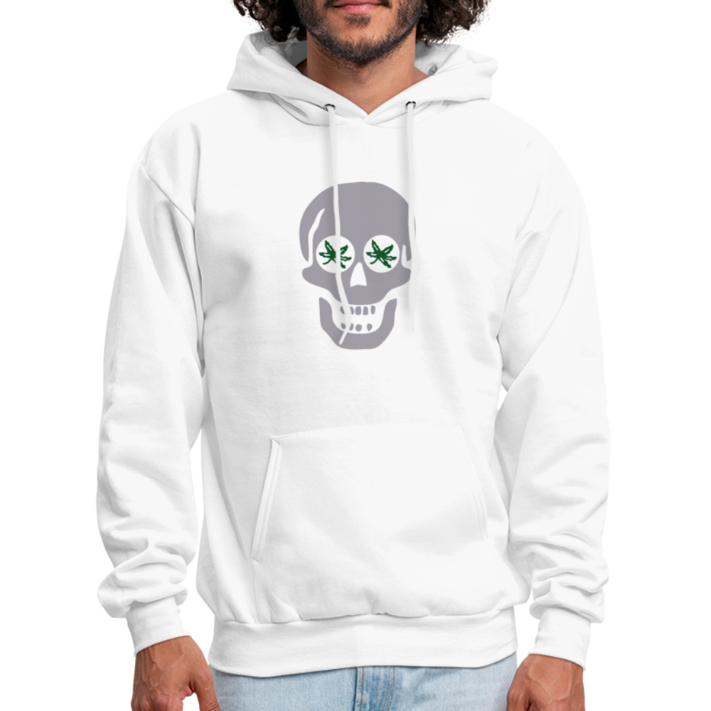 Skull BuckEYES Men's Hoodie - white