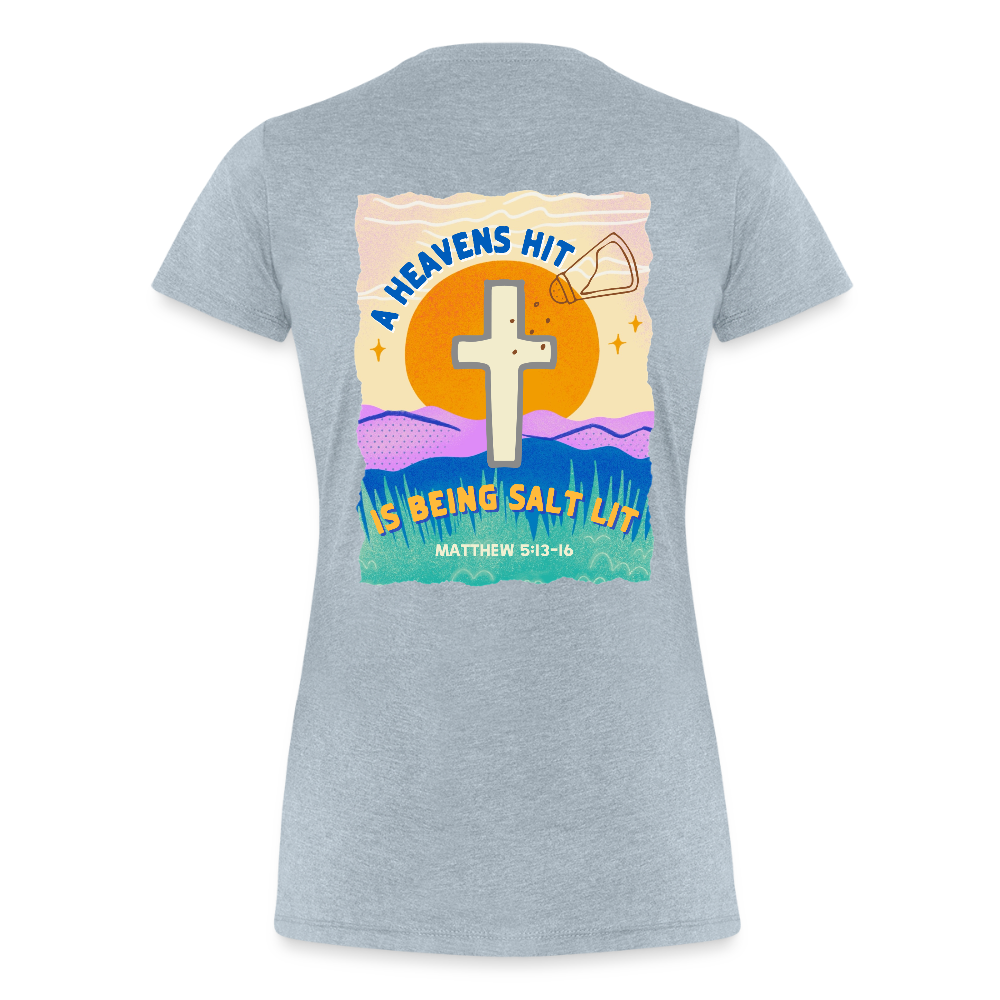 SALTLIT Scoop Neck - heather ice blue