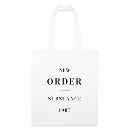 New Order Substance 1987 Recycled Tote Bag - white