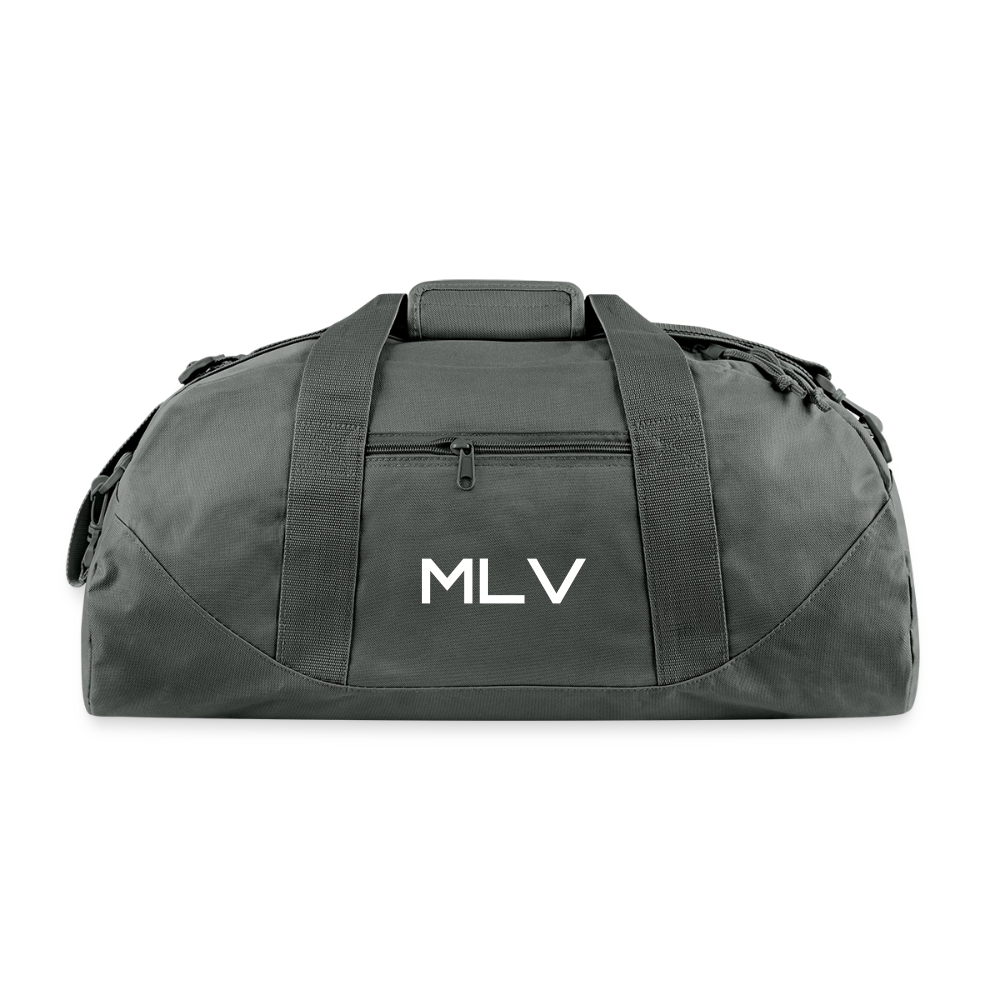 Monogrammed Large Canvas Deluxe Tote - charcoal