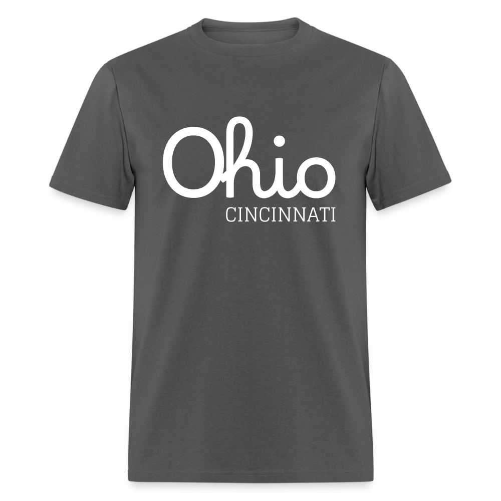 Cincinnati Script Ohio Unisex Classic T-Shirt - charcoal