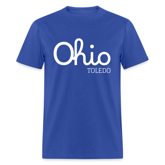 Toldeo Script Ohio Unisex Classic T-Shirt - royal blue