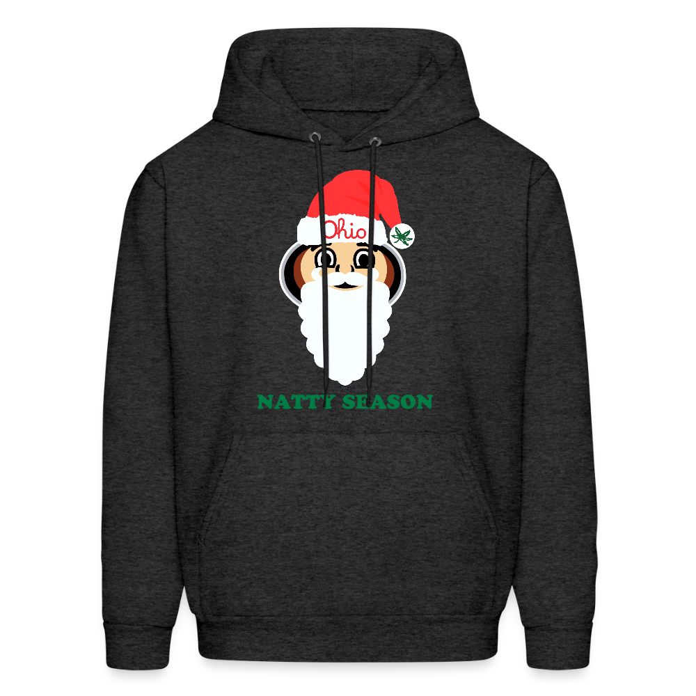Ohio Santa Natty Season Men's Hoodie - charcoal grey