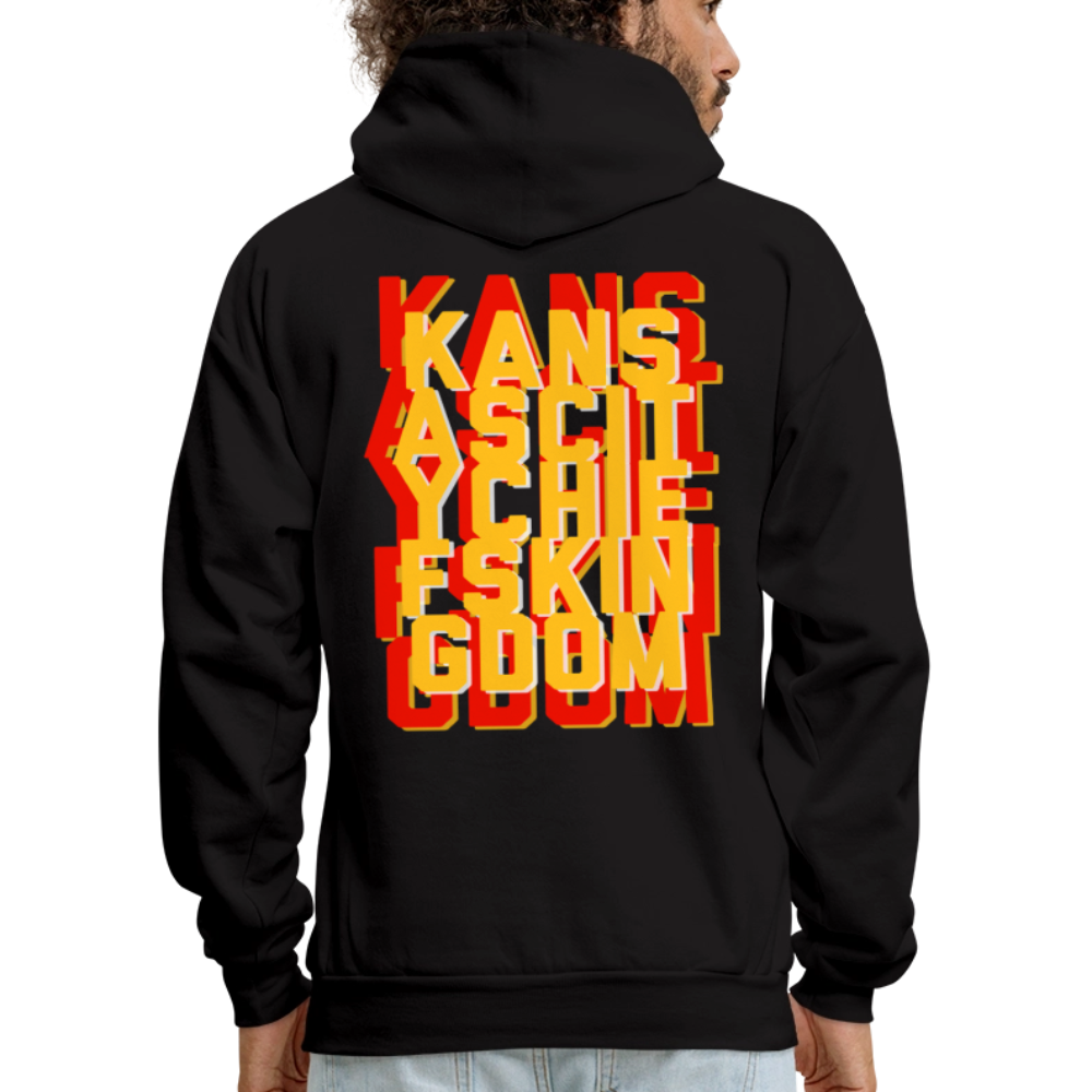 KC Chiefs Kingdom Men's Hoodie - black