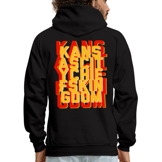 KC Chiefs Kingdom Men's Hoodie - black