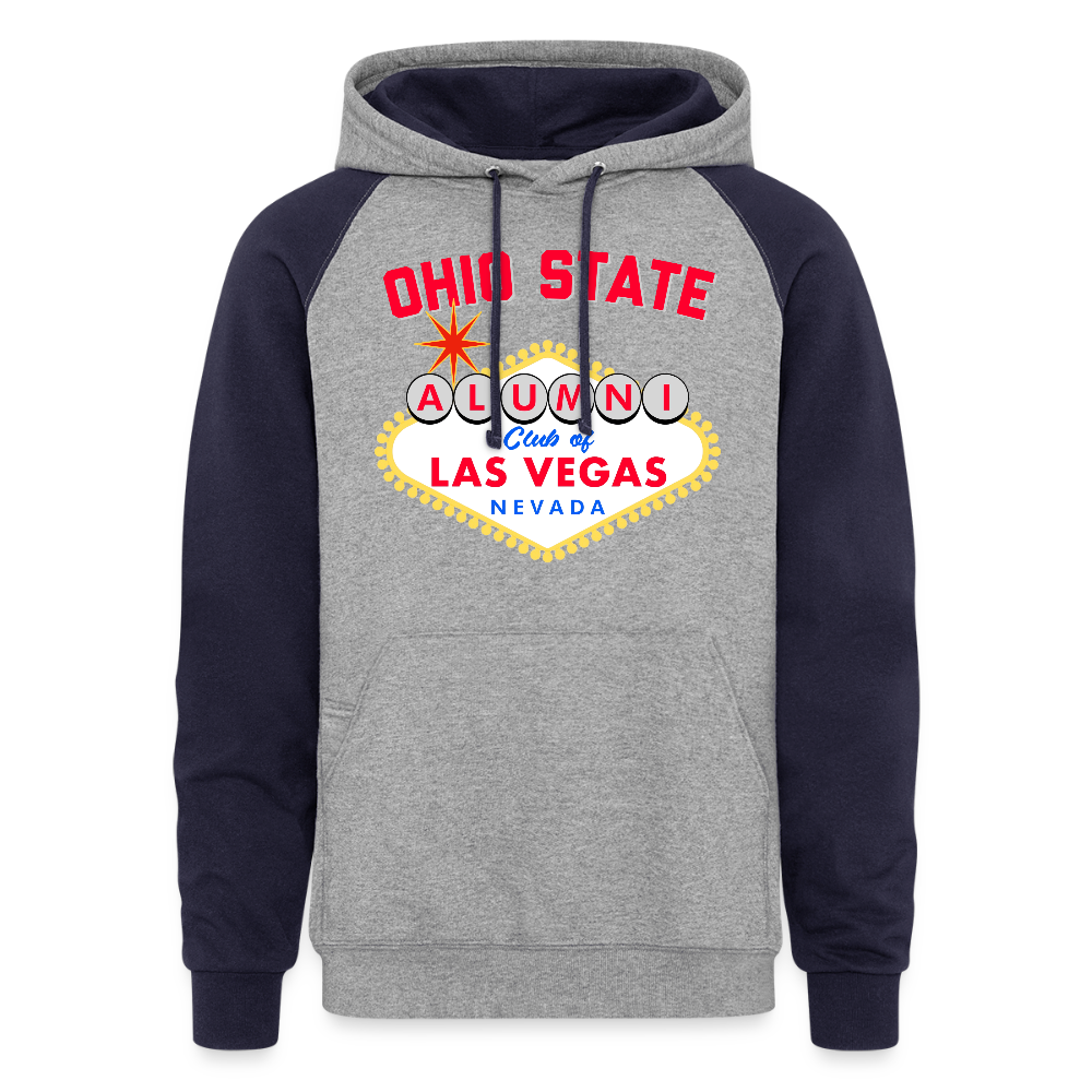 OSAC Colorblock Hoodie - heather gray/navy