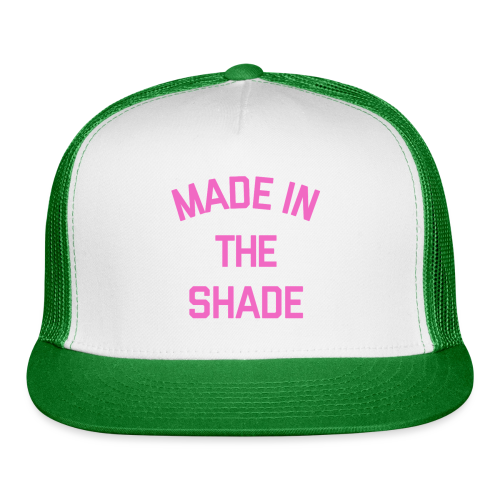 Made in the Shade Trucker Hat - white/kelly green