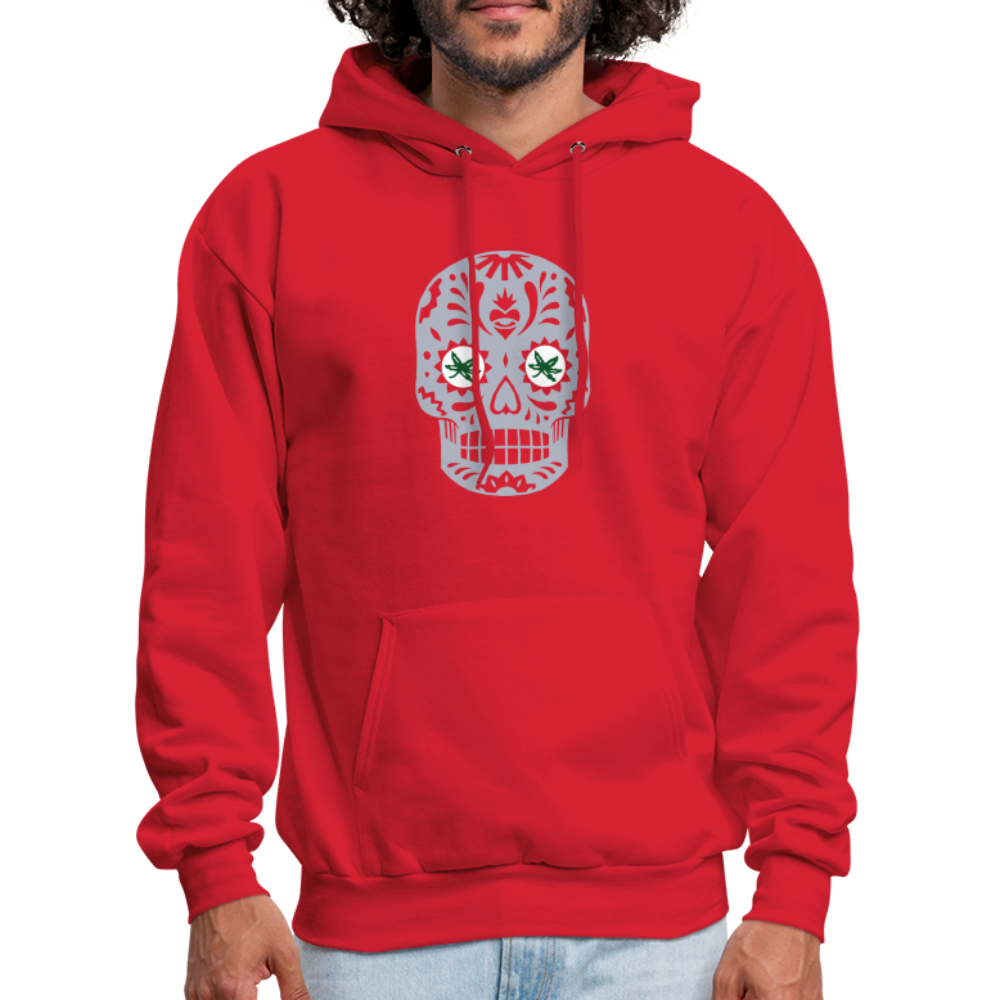 Sugar Skulls BuckEYES Men's Hoodie - red