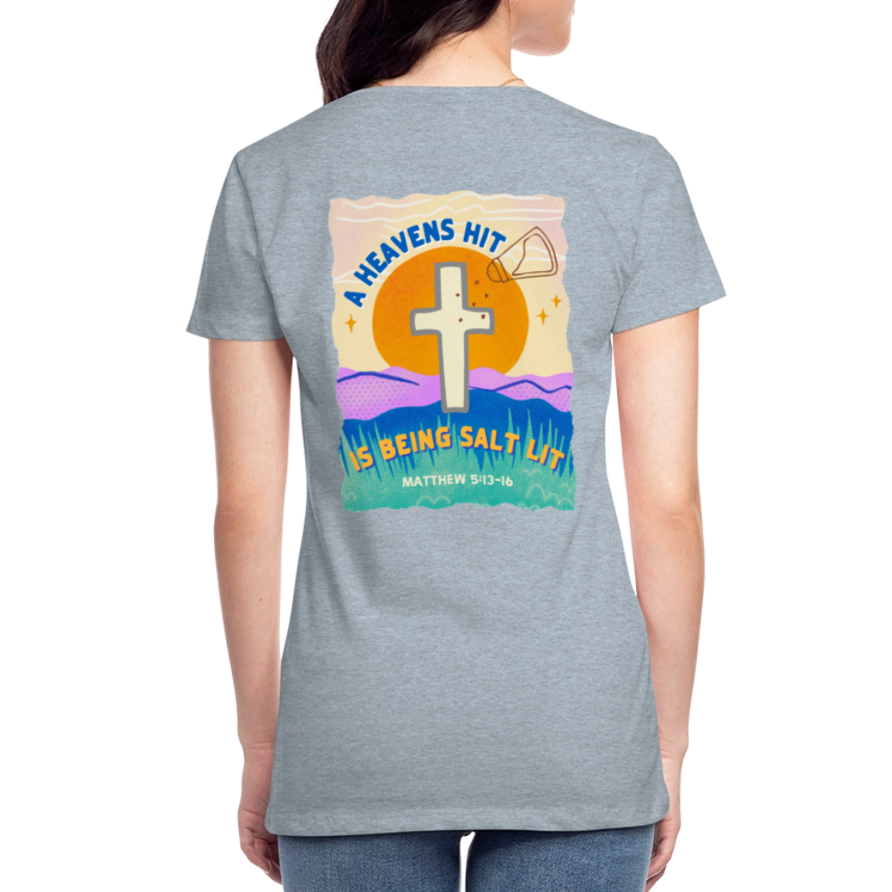 SALTLIT Scoop Neck - heather ice blue