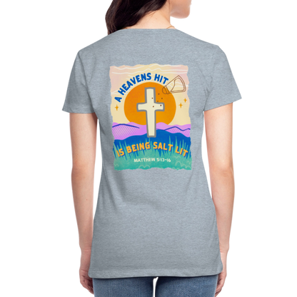 SALTLIT Scoop Neck - heather ice blue