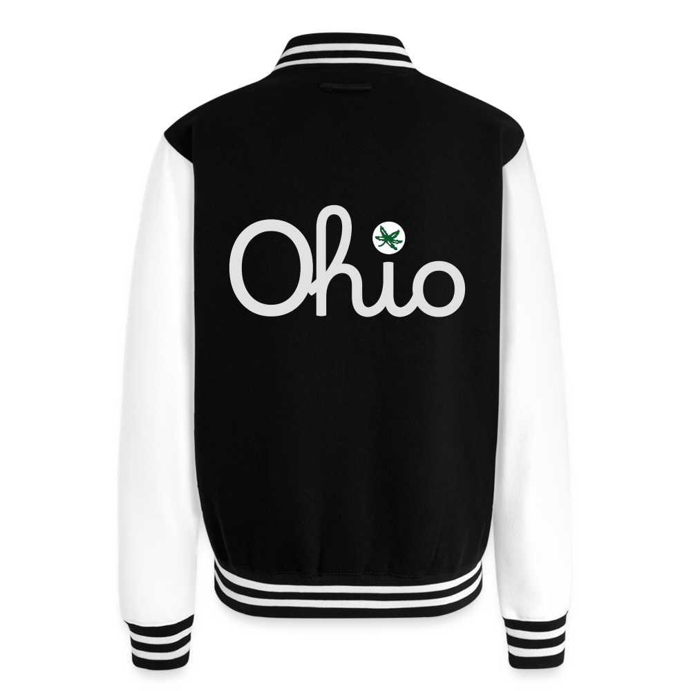 Ohio Script Ohio Against the World Heavyweight Letterman Jacket - black/white