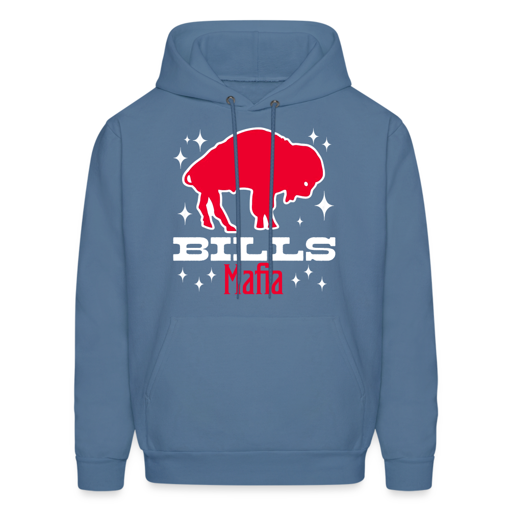 Buffalo Bills Mafia Red Vintage Men's Hoodie - denim blue