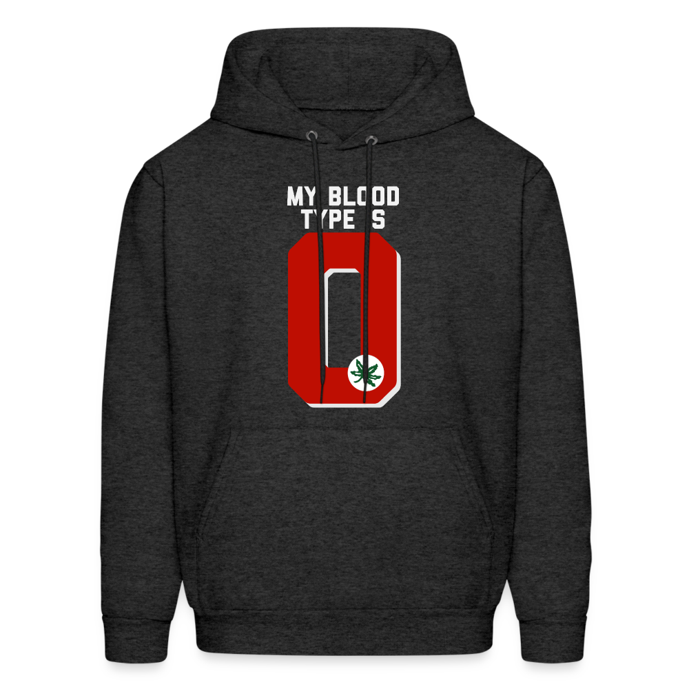 My Blood Type is O Men's Hoodie - charcoal grey