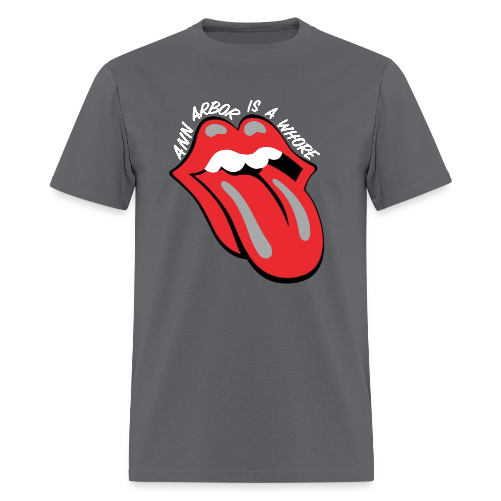 Ann Arbor was aWhore Unisex T-Shirt - charcoal