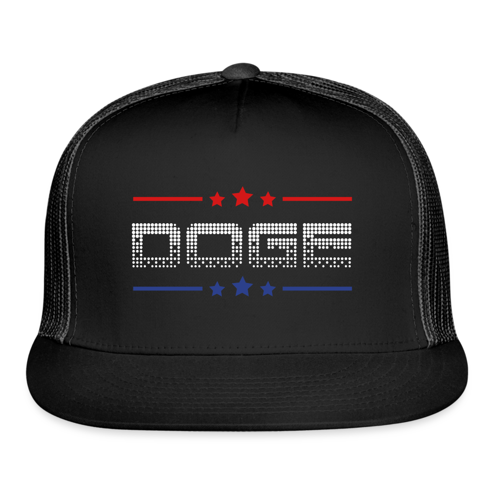 DOGE Stars Trucker Hat - black/black