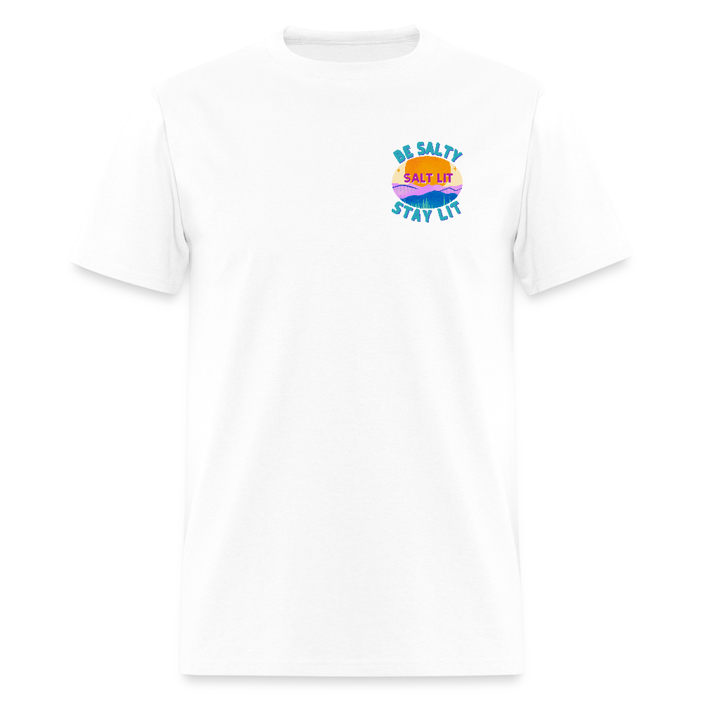 SALT LIT Crew Neck T-Shirt Unisex - white