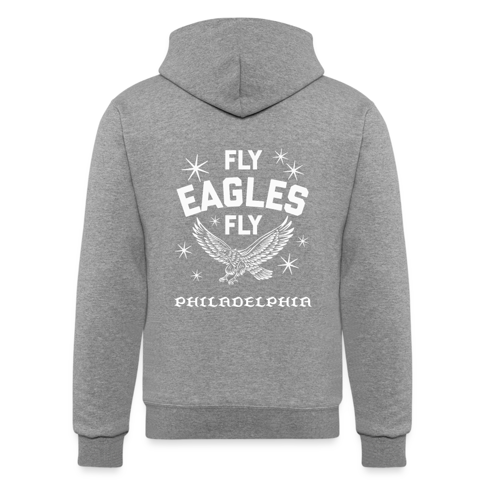 Fly Eagles Fly Champion Unisex Powerblend Hoodie - heather gray