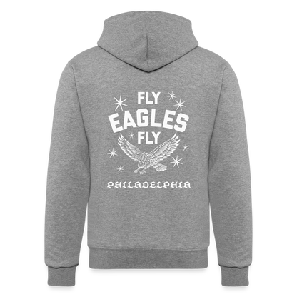 Fly Eagles Fly Champion Unisex Powerblend Hoodie - heather gray