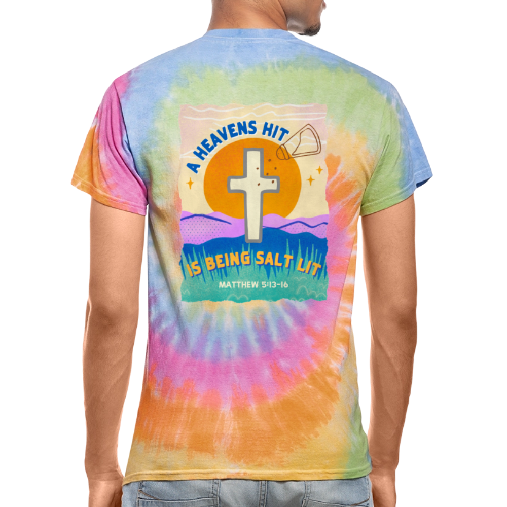 Salt Lit Unisex Tie Dye T-Shirt - rainbow