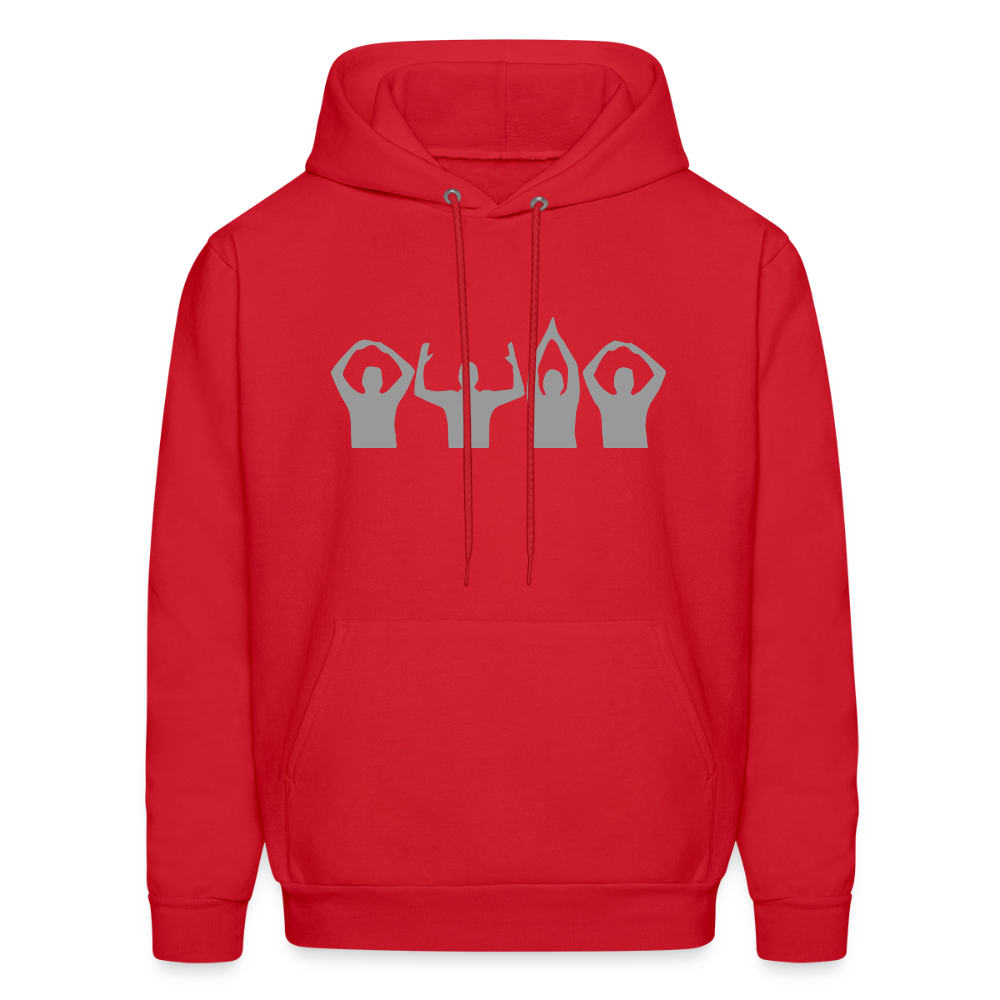 O-H-I-O Silhouette Men's Hoodie - red