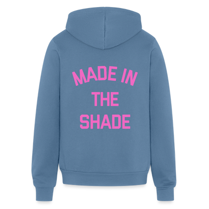 Made in the Shade Unisex Full Zip Hoodie - steel blue