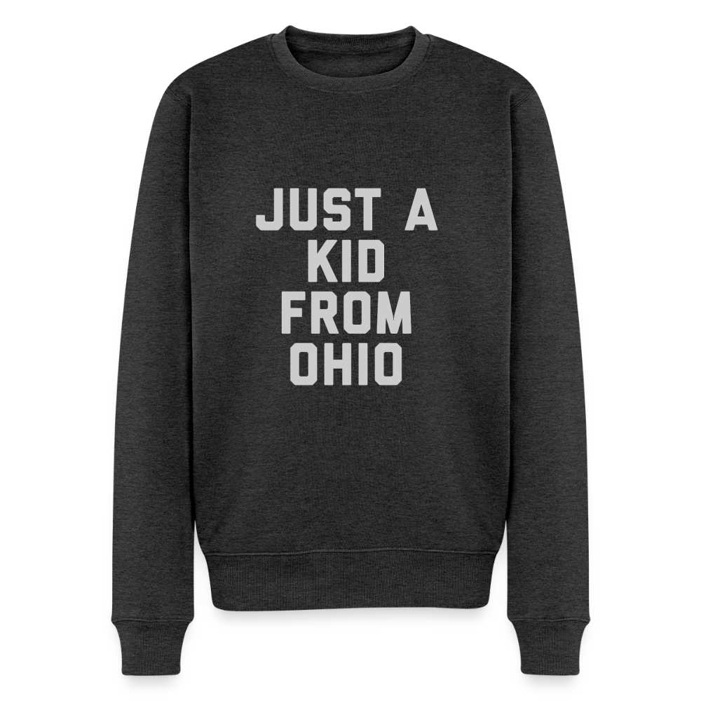 Just A Kid From Ohio Men’s Premium Sweatshirt - heather anthracite