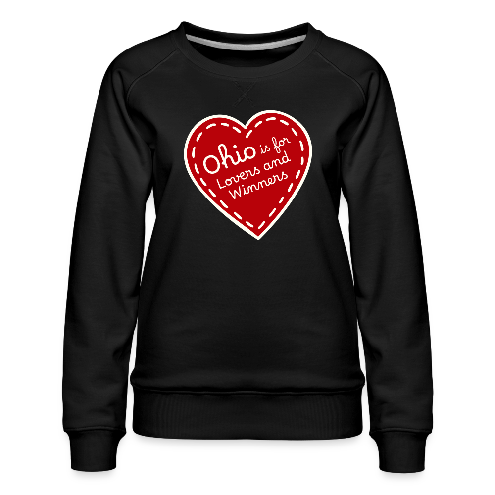 Ohio is for Lovers and Winners Women’s Premium Sweatshirt - black