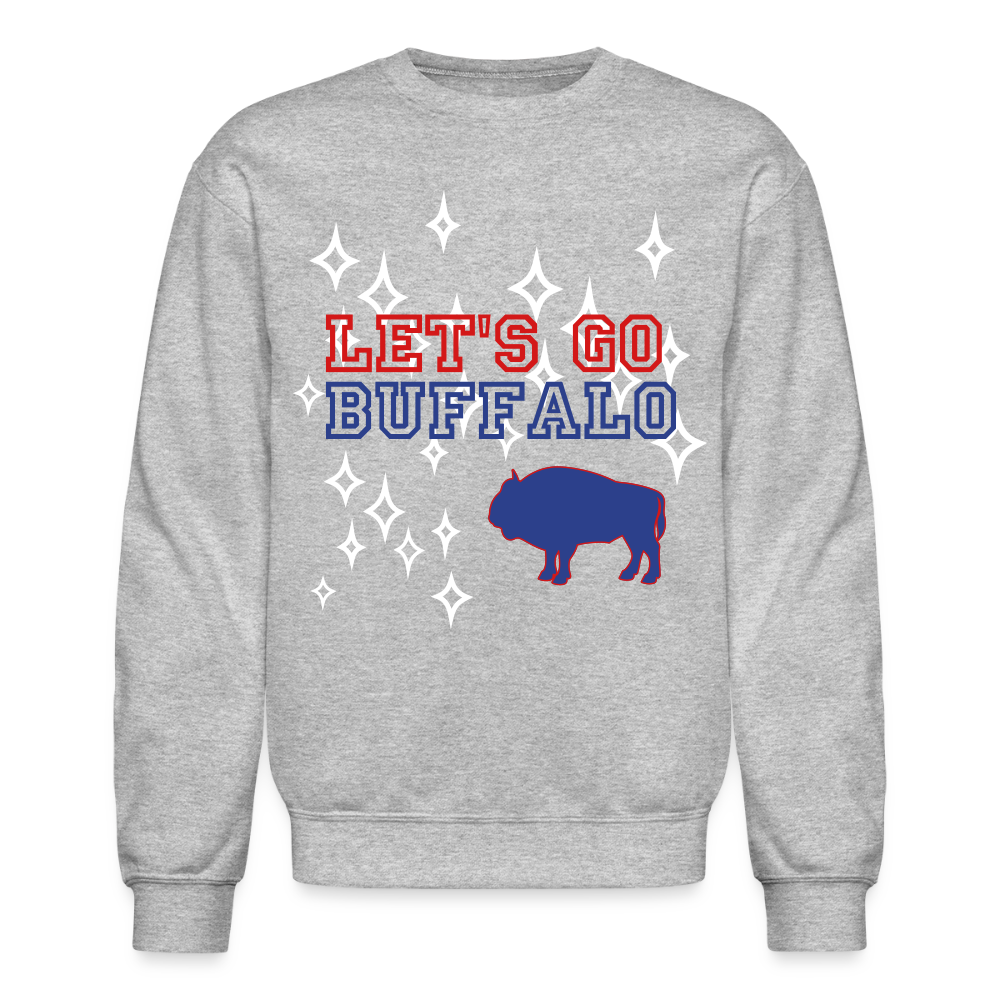Let's Go Buffalo Crewneck Sweatshirt - heather gray