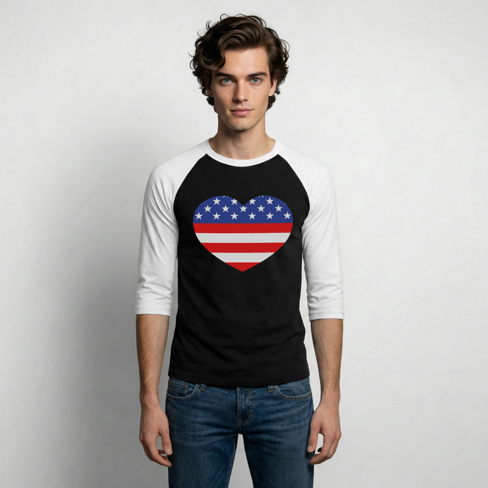 Baseball T-Shirt - black/white