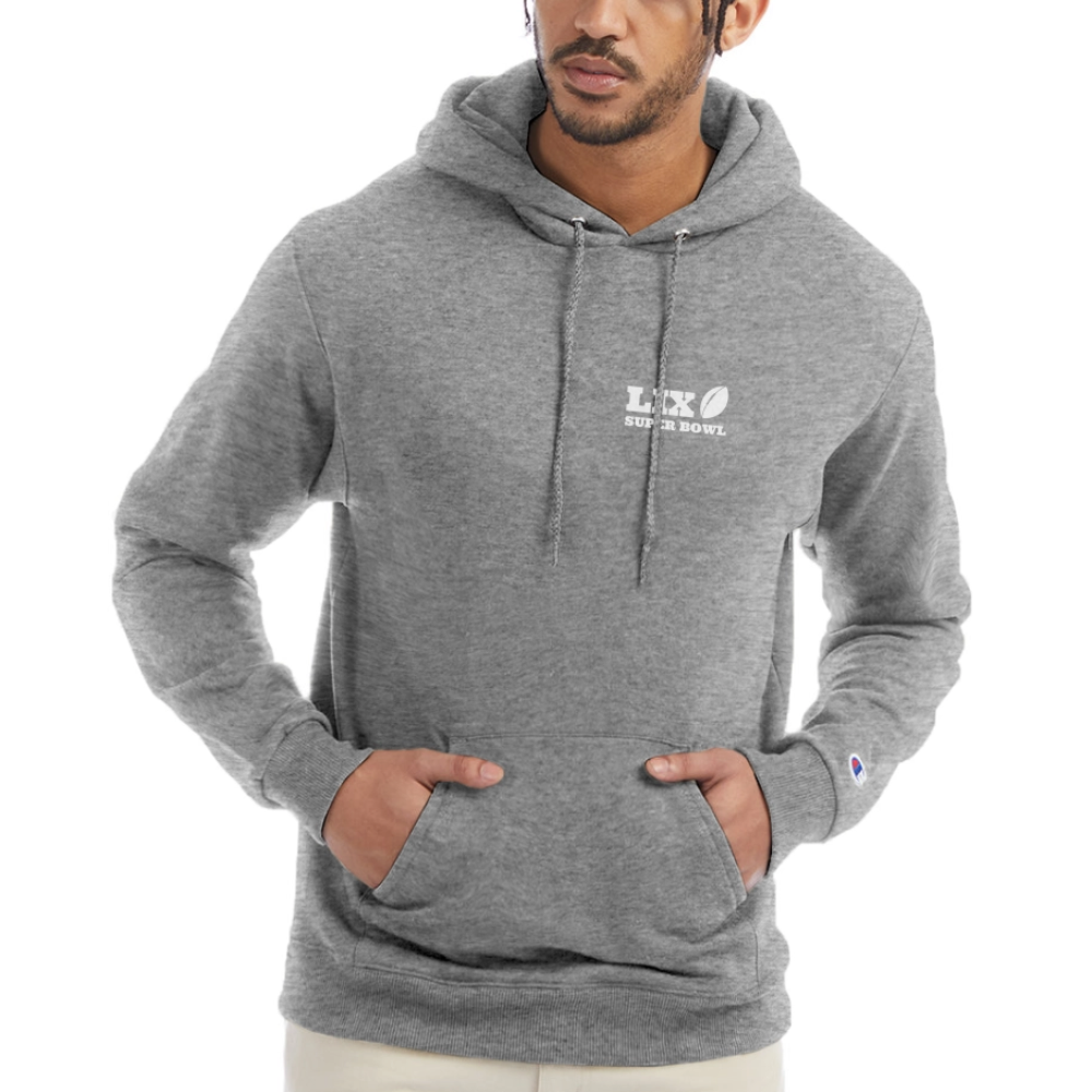 Fly Eagles Fly Champion Unisex Powerblend Hoodie - heather gray