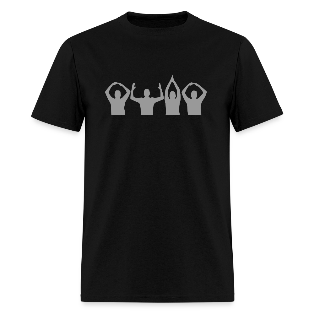 O-H-I-O Silhouette Men's T-Shirt | GILDAN 5000 - black