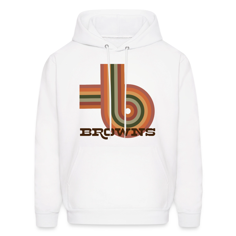 Browns Retro Men's Hoodie - white