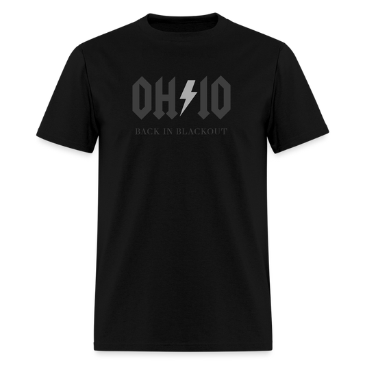 OH/IO Back in Blackout Men's T-Shirt - black